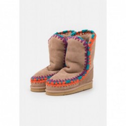 Mou OVERSTITCHING Botas camel