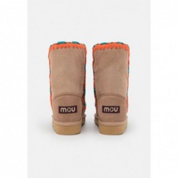 Mou OVERSTITCHING Botas camel