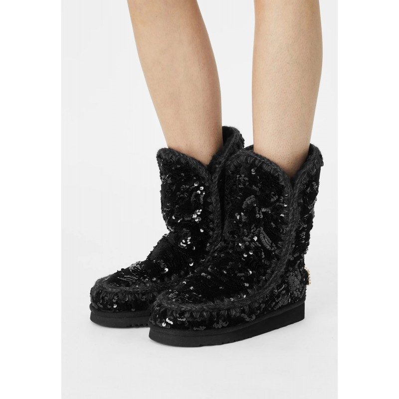 Mou BIG LOGO STUDS Botas para la nieve black