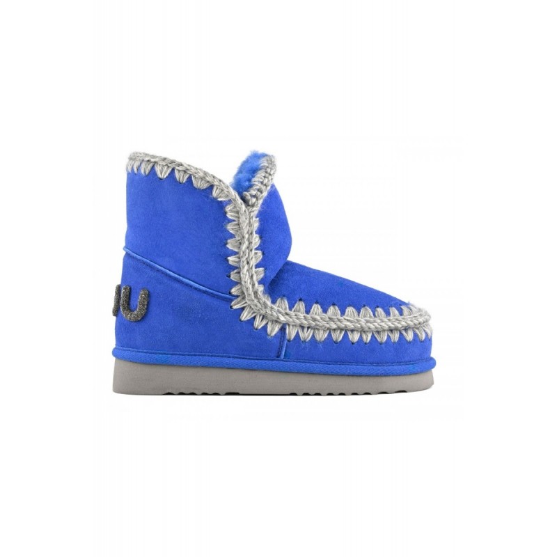 Bota MOU Eskimo 18 Glitter Logo Azul