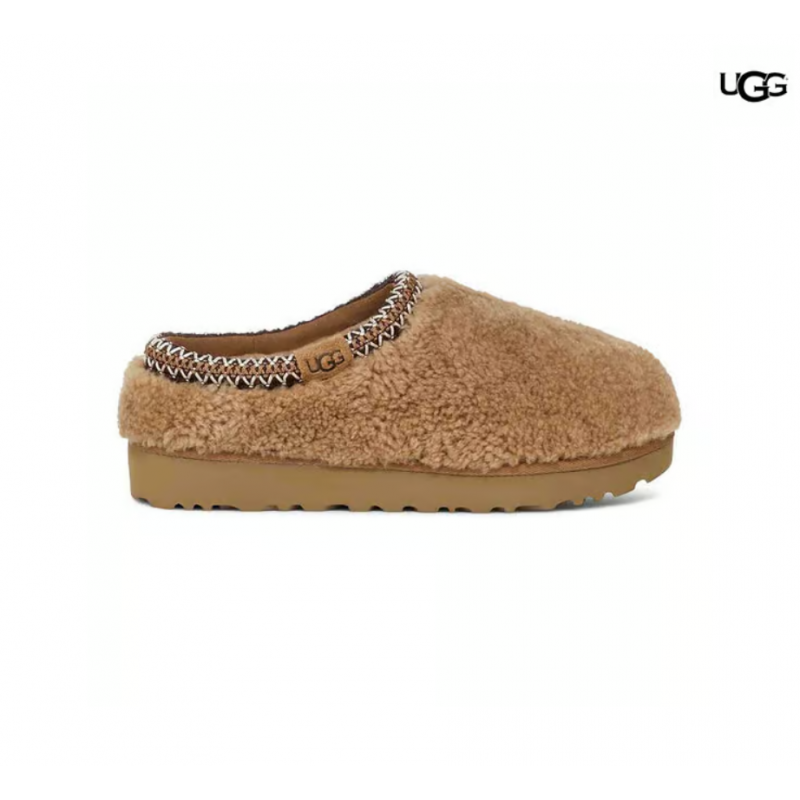 Zuecos UGG Tasman Maxi Curly marrón oscuro mujer