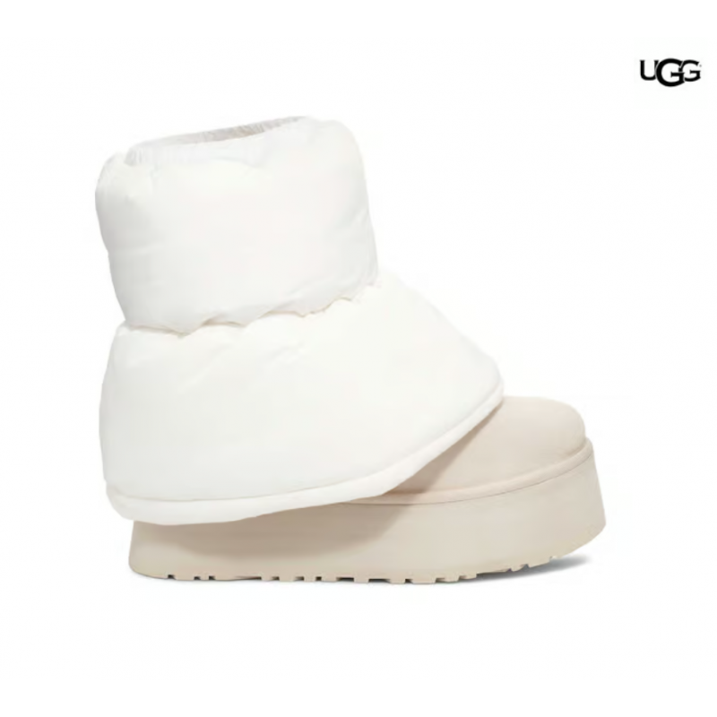 Botas UGG Classic Mini Dipper Puffer blanco neutro mujer