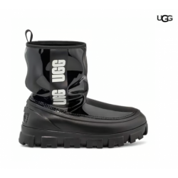 Botas UGG Classic Brellah Mini negro puro mujer