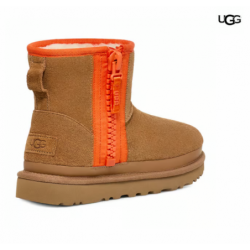 Botas UGG Classic Mini Zipper marrón naranja mujer