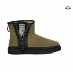 Botas UGG Classic Mini Zipper marrón negro mujer