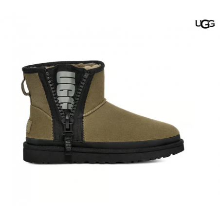 Botas UGG Classic Mini Zipper marrón negro mujer