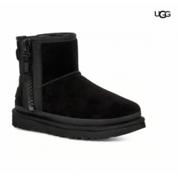 Botas UGG Classic Mini Zipper negro puro mujer