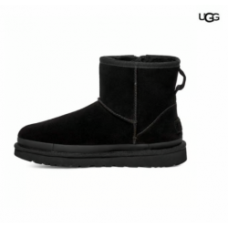 Botas UGG Classic Mini Zipper negro puro mujer