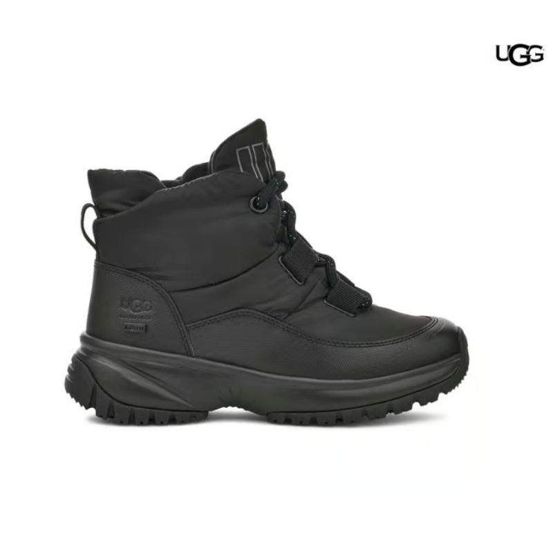 Botas UGG Yose Puffer Lace negro puro mujer