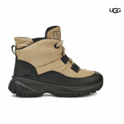 Botas UGG Yose Puffer Lace beige negro mujer