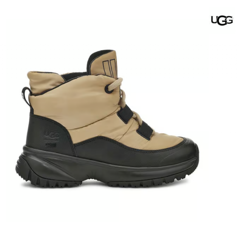 Botas UGG Yose Puffer Lace beige negro mujer