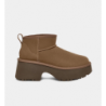 UGG Botas de mujer Classic Ultra Mini New Heights Castañas