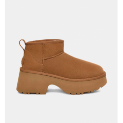 UGG Botas de mujer Classic Ultra Mini New Heights marrón