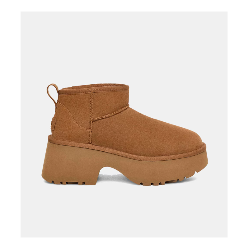 UGG Botas de mujer Classic Ultra Mini New Heights marrón