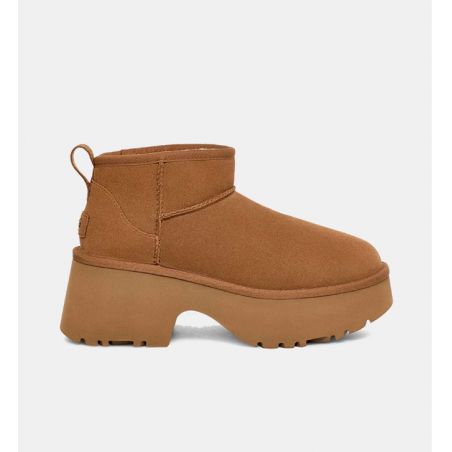 UGG Botas de mujer Classic Ultra Mini New Heights marrón