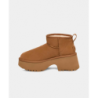 UGG Botas de mujer Classic Ultra Mini New Heights marrón