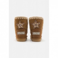 Mou KID CROCHET STARS Botines cognac