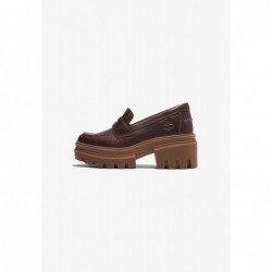 Timberland EVERLEIGH LOAFER Zapatos de plataforma dark brown full grain