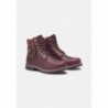 Timberland WATERPROOF Botines con cordones dark red full grain