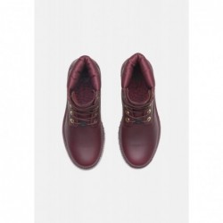 Timberland WATERPROOF Botines con cordones dark red full grain