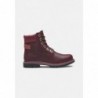 Timberland WATERPROOF Botines con cordones dark red full grain