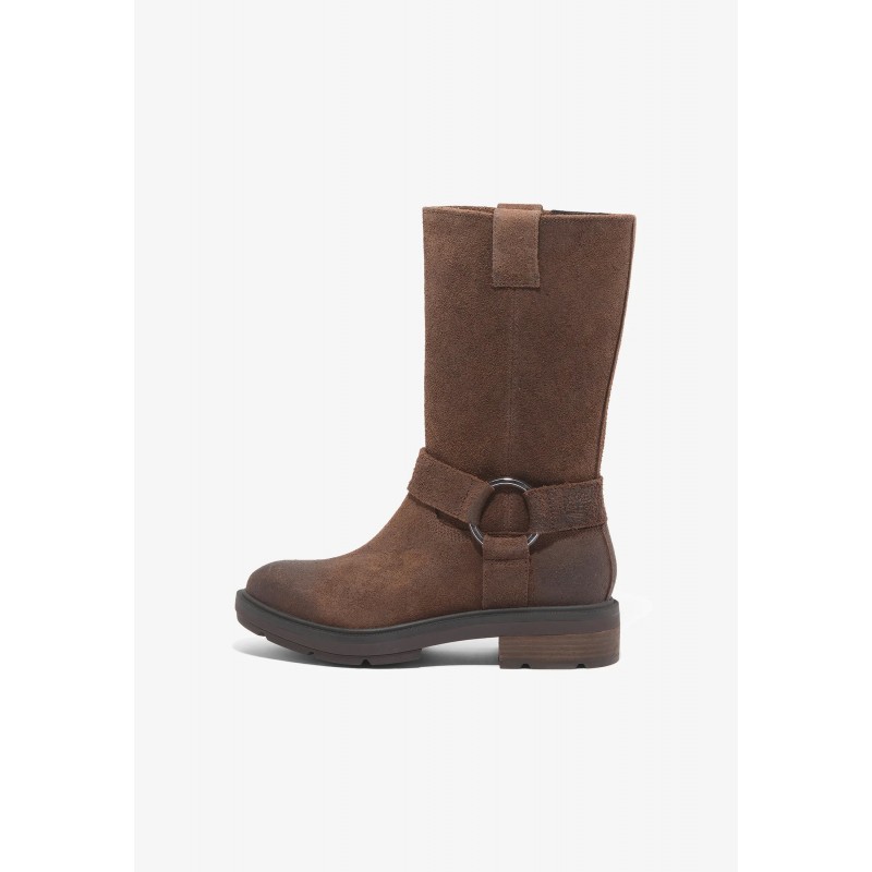 Timberland TALL PULL ON Botas con plataforma dark brown suede