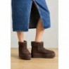 UGG CLASSIC MINI PLATFORM Botines con plataforma burnt cedar