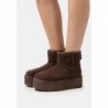 UGG CLASSIC MINI PLATFORM Botines con plataforma burnt cedar