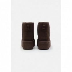 UGG CLASSIC MINI PLATFORM Botines con plataforma burnt cedar