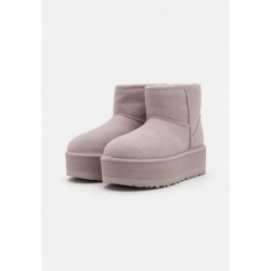 UGG CLASSIC MINI PLATFORM Botines con plataforma pale smoke