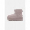 UGG CLASSIC MINI PLATFORM Botines con plataforma pale smoke