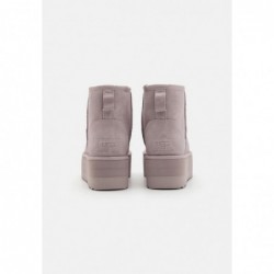 UGG CLASSIC MINI PLATFORM Botines con plataforma pale smoke