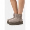 UGG CLASSIC MINI PLATFORM Botines con plataforma smoke plume