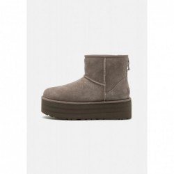 UGG CLASSIC MINI PLATFORM Botines con plataforma smoke plume