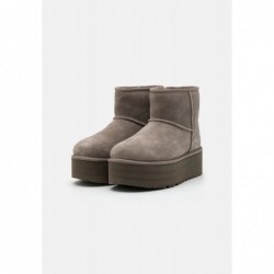 UGG CLASSIC MINI PLATFORM Botines con plataforma smoke plume