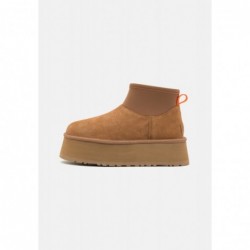 UGG CLASSIC MINI DIPPER Botines con plataforma chestnut